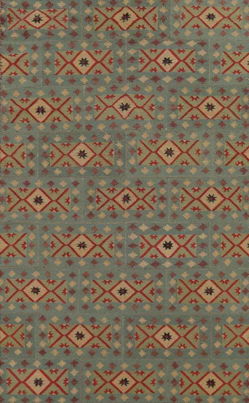 Hand-Woven Wool Geometric Kilim Oriental Area Rug 6x9