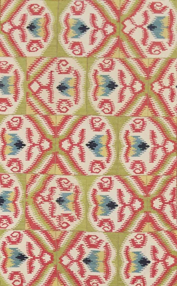 Flat Weave Pile Kilim Reversible Wool Area Rug 5x8