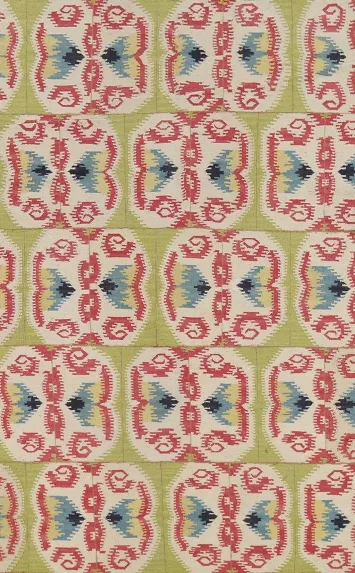 All-Over Hand-Woven Kilim Indian Area Rug 6x9