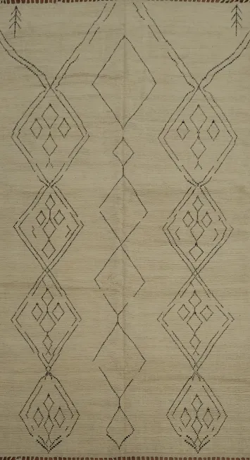 Handmade Wool Moroccan Area Rug 8x13