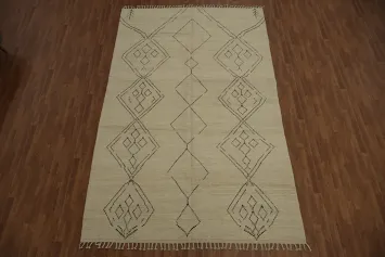 Handmade Wool Moroccan Area Rug 8x13