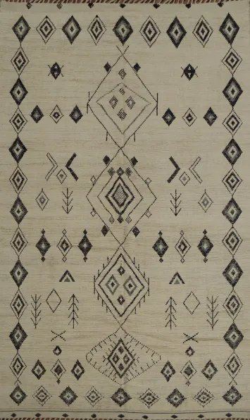 Add Texture with a Chic Tribal Design Moroccan Area Rug 8x12