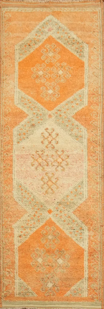 All-Over Abstract Moroccan Wool Area Rug 3x10