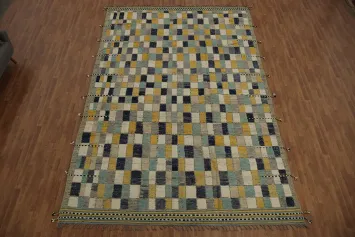 All-Over Checkered Moroccan Large Modern Rug 10x15