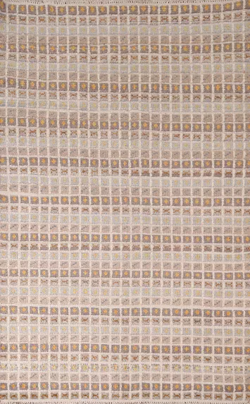 All-Over Checkered Moroccan Living Room Rug 5x8