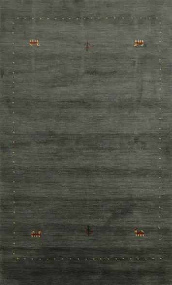 Gabbeh Indian Accent Rug 4x6 Decor with Intricate Animal Details