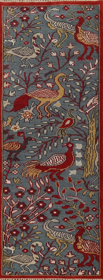 Animals Design Ziegler Indian Runner Rug 3x8