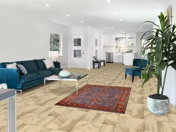 Handmade Blue Oushak Indian Accent Rug 4x6