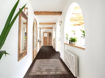 Handmade Gray Oushak Indian Foyer Rug 3x5