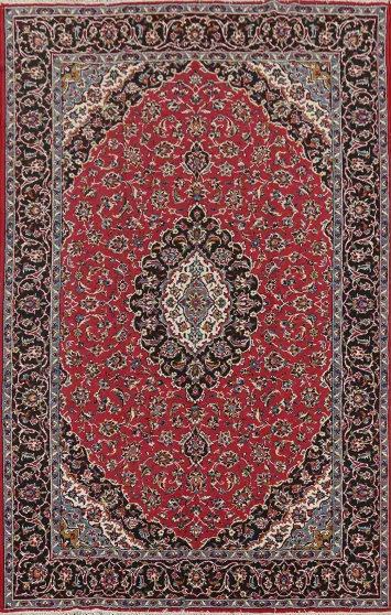 Traditional Floral Mashad Turkish Living Room Area Rug 6x10