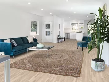 Brown Tabriz Turkish Living Room Area Rug 7x10