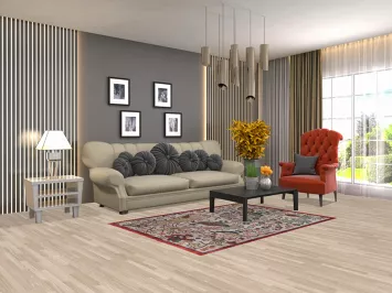 All-Over Animal Pictorial Ziegler Indian Rug 4x6