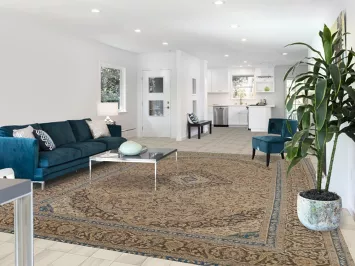 Traditional Floral Mashad Persian Area Rug 10x13