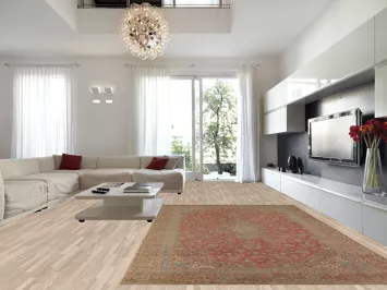 Traditional Floral Mashad Persian Area Rug 9x14