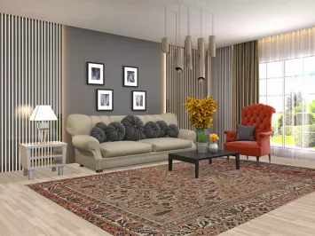 Garden Design Bakhtiari Persian Area Rug 7x11