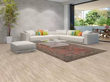 Distressed Wool Tabriz Persian Area Rug 7x11