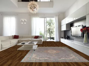 Handmade Gray Wool Tabriz Persian Area Rug 10x13