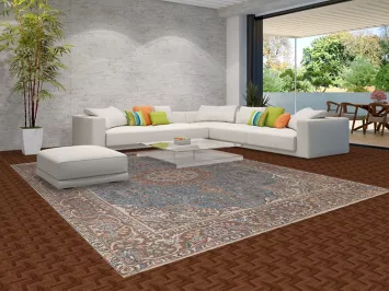 Handmade Blue Tabriz Persian Area Rug 10x12