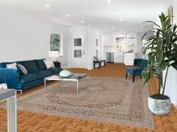 Traditional Floral Mashad Persian Area Rug 8x11