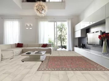 All-Over Floral Pink Tabriz Persian Area Rug 10x13