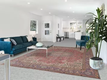 Handmade Pink Floral Tabriz Persian Area Rug 8x11