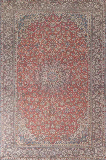 Vintage Floral Najafabad Persian Area Rug 10x13