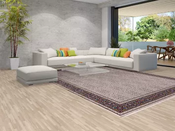 All-Over Turkish Floral Qum Living Room Rug 10x13