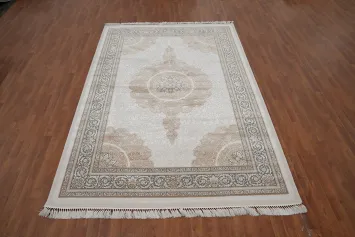 Victorian Style Qum Turkish Area Rug 7x10