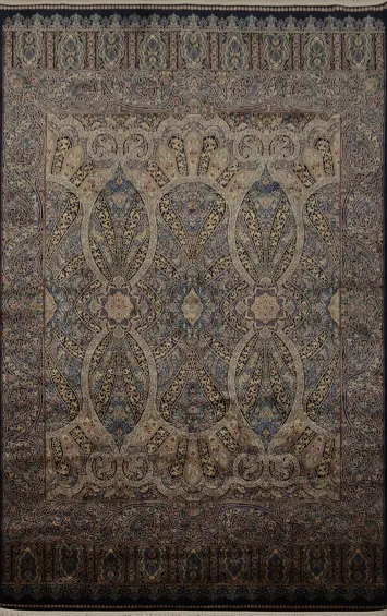 Finely Decorative Qum Area Rug 7x10 with Exquisite Detailing