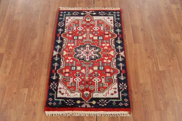 Geometric Wool Kazak Indian Accent Rug 2x3