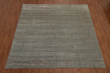 Handmade Indian Gabbeh Square Area Rug 10x10