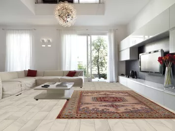 Handmade Geometric Viss Indian Large Rug 10x14