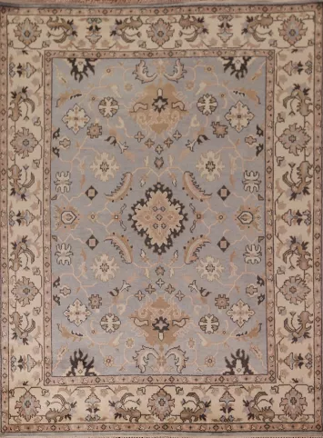 Handmade Gray Oushak Indian Area Rug 8x10
