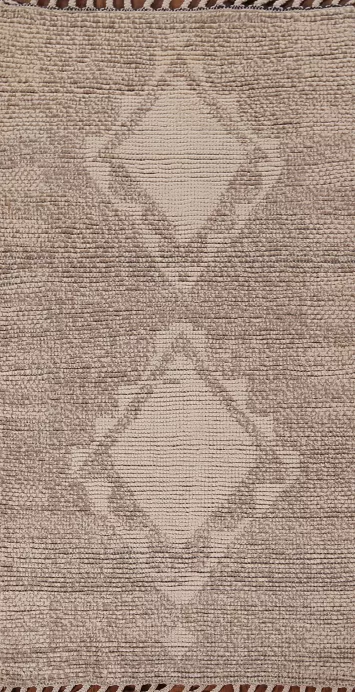 Handmade Geometric Moroccan Oriental Rug 3x5