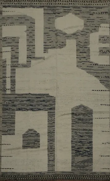 Abstract Moroccan Large Area Rug 9x13 for Minimalist Living Areas