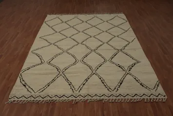 Add Warmth and Style with Diamond Designed Moroccan Area Rug 8x11