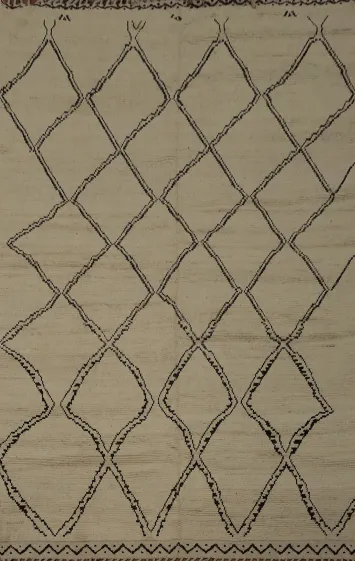 Add Warmth and Style with Diamond Designed Moroccan Area Rug 8x11