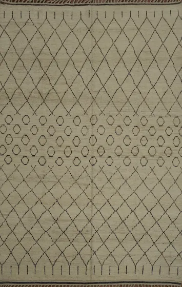 Versatile Soft Tones Trellis Moroccan Area Rug 8x10