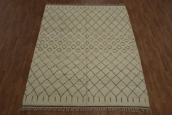 Versatile Soft Tones Trellis Moroccan Area Rug 8x10
