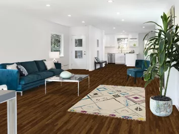 Striped Wool Ivory Moroccan Oriental Rug 4x7