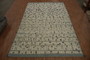 Earth Tone Wool Moroccan Oriental Large Rug 13x21