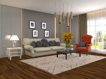 Geometric Wool Ivory Moroccan Area Rug 6x9