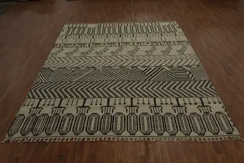 Handmade Wool Trellis Moroccan Area Rug 9x12