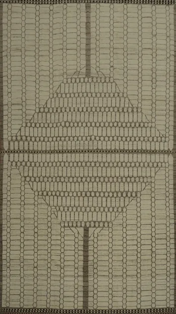 Stylish Moroccan Modern Large Rug 12x19 with Earthy Tones