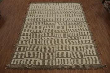 Elegant Geometric Moroccan Large Rug 12x16 for Chic Living Spaces