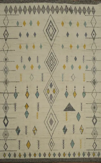 Stylish Geometric Moroccan Large Rug 12x16 for Elegant Decor