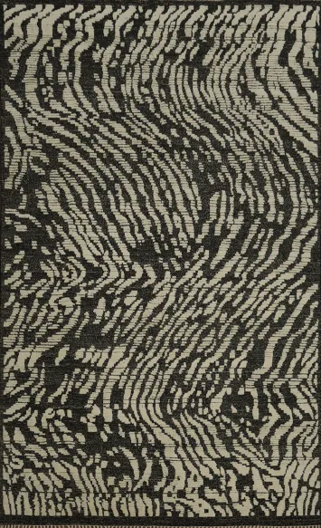 Handmade Wool Moroccan Abstract Area Rug 9x13