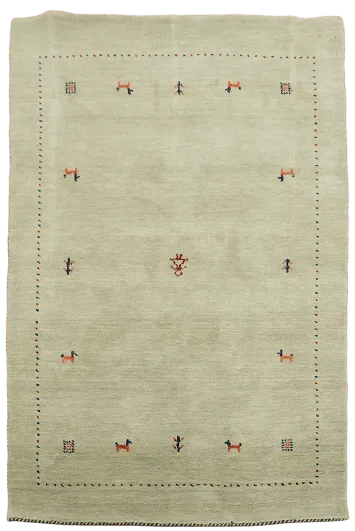 Animals Tribal Gabbeh Oriental Rug 4x6