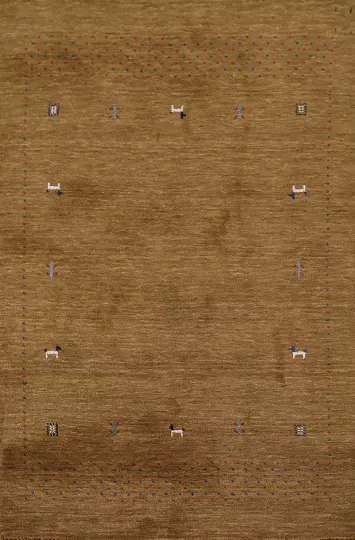 Little Animals Design Gabbeh Oriental Rug 4x6