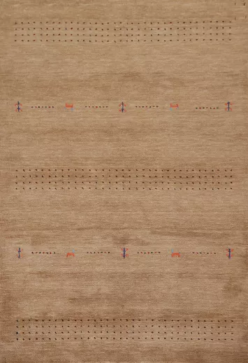 Tribal Wool Handmade Gabbeh Oriental Rug 5x6